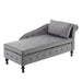 Chaiselongue - Sofa aus Samt mit Stauraum, Armlehne und Kissen - YB - N621P198101G - 9 - Yorbay.de