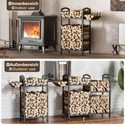 Yorbay Kaminholzregal 2 Ebenen aus Metall mit Oxford - Tasche - YB123-T088 - 7 - Yorbay.de