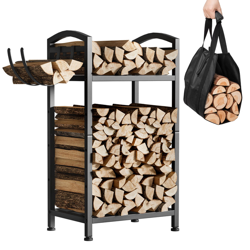 Yorbay Kaminholzregal 2 Ebenen aus Metall mit Oxford - Tasche - YB123-T088 - 8 - Yorbay.de