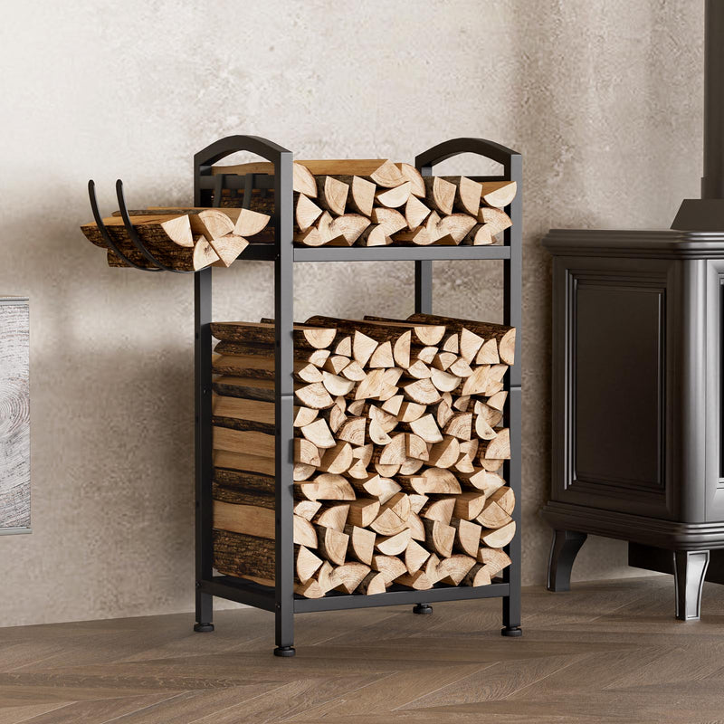 Yorbay Kaminholzregal 2 Ebenen aus Metall mit Oxford - Tasche - YB123-T088 - 9 - Yorbay.de