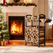 Yorbay Kaminholzregal 2 Ebenen aus Metall mit Oxford - Tasche - YB123-T088 - 2 - Yorbay.de