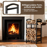 Yorbay Kaminholzregal 2 Ebenen aus Metall mit Oxford - Tasche - YB123-T088 - 4 - Yorbay.de