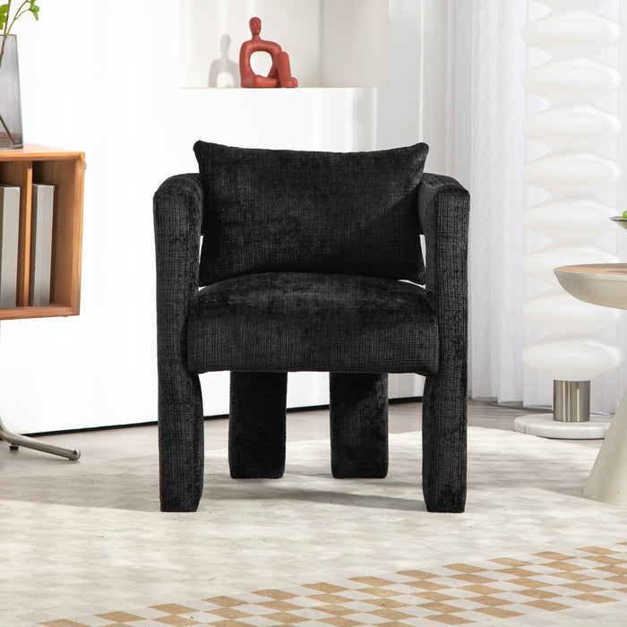 Teddy velvet armchair with cushions and gold metal legs