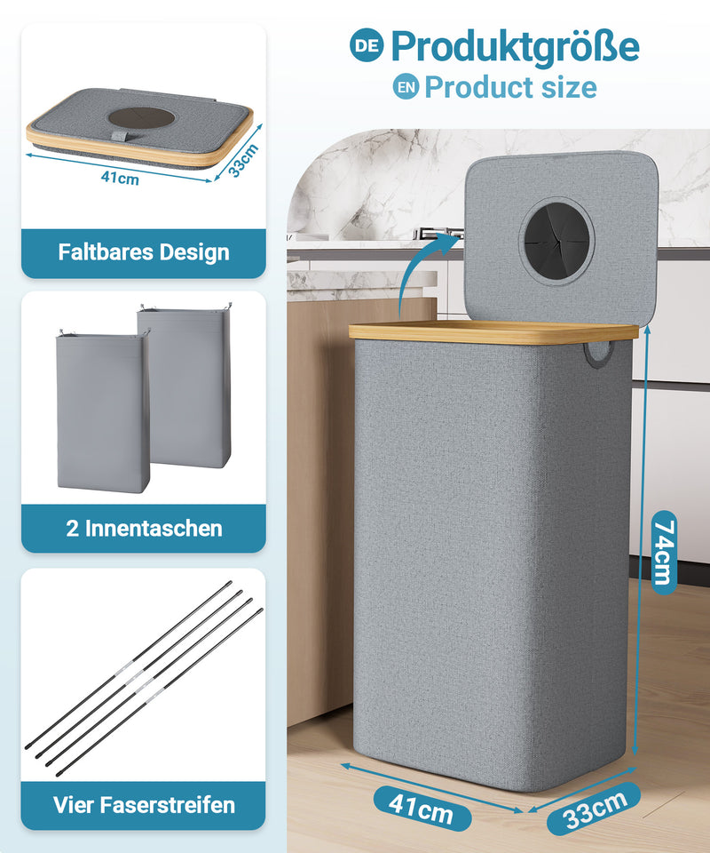 Yorbay Pfandflaschen Sammler 100L mit 2 Beuteln - YB067 - Z104 - 12 - Yorbay.de