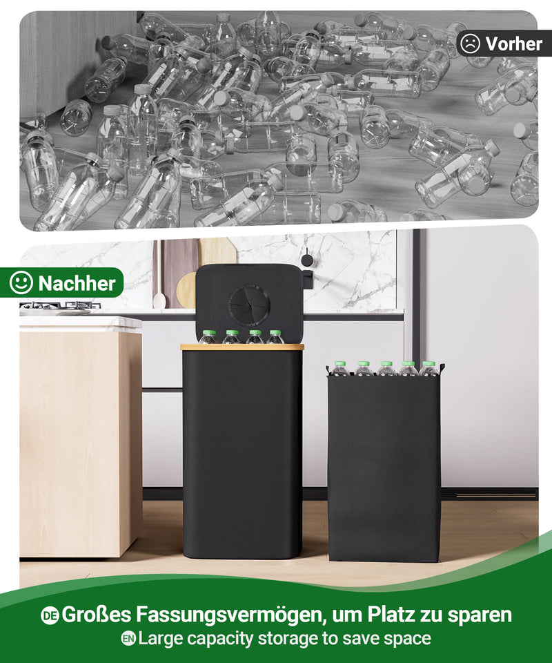 Yorbay Pfandflaschen Sammler 100L mit 2 Beuteln - YB067 - Z105 - 8 - Yorbay.de