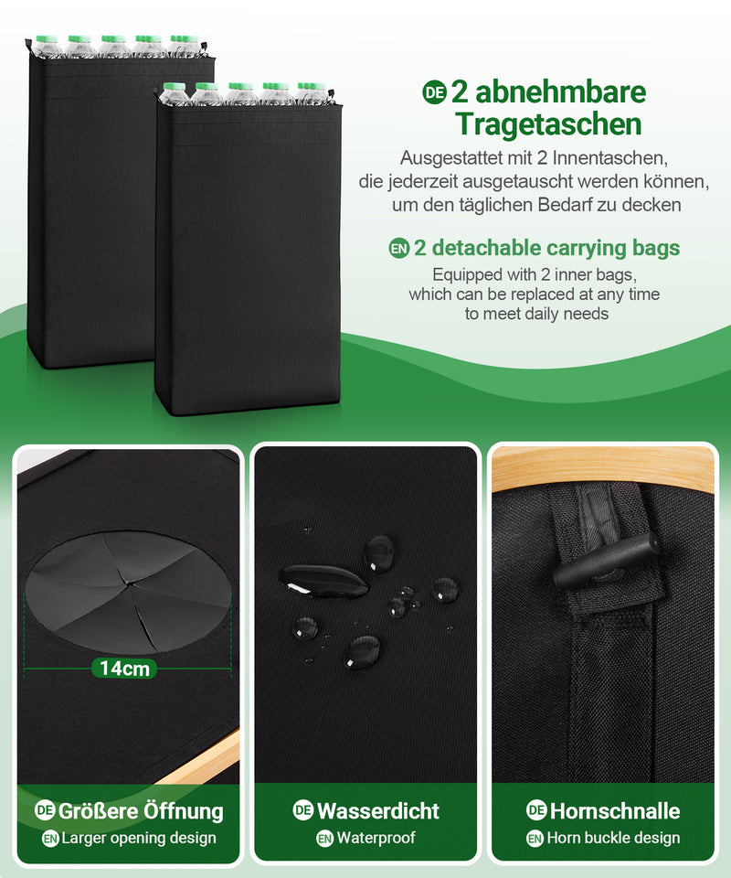 Yorbay Pfandflaschen Sammler 100L mit 2 Beuteln - YB067 - Z105 - 9 - Yorbay.de