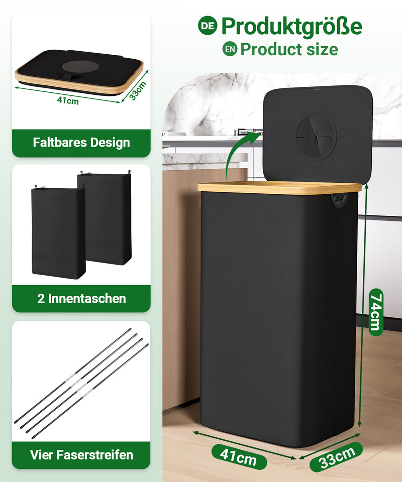 Yorbay Pfandflaschen Sammler 100L mit 2 Beuteln - YB067 - Z105 - 3 - Yorbay.de