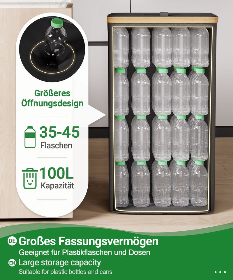 Yorbay Pfandflaschen Sammler 100L mit 2 Beuteln - YB067 - Z105 - 7 - Yorbay.de