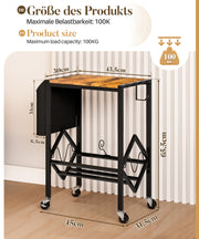 Yorbay Vinyl - Plattenregal mit Stoffbeutel & Rädern - YB059 - T053 - 3 - Yorbay.de