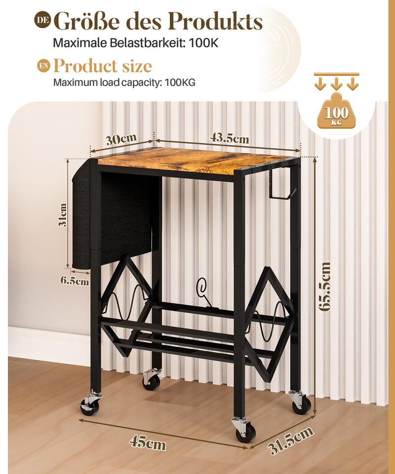 Yorbay Vinyl - Plattenregal mit Stoffbeutel & Rädern - YB059 - T053 - 3 - Yorbay.de