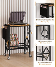 Yorbay Vinyl - Plattenregal mit Stoffbeutel & Rädern - YB059 - T053 - 5 - Yorbay.de