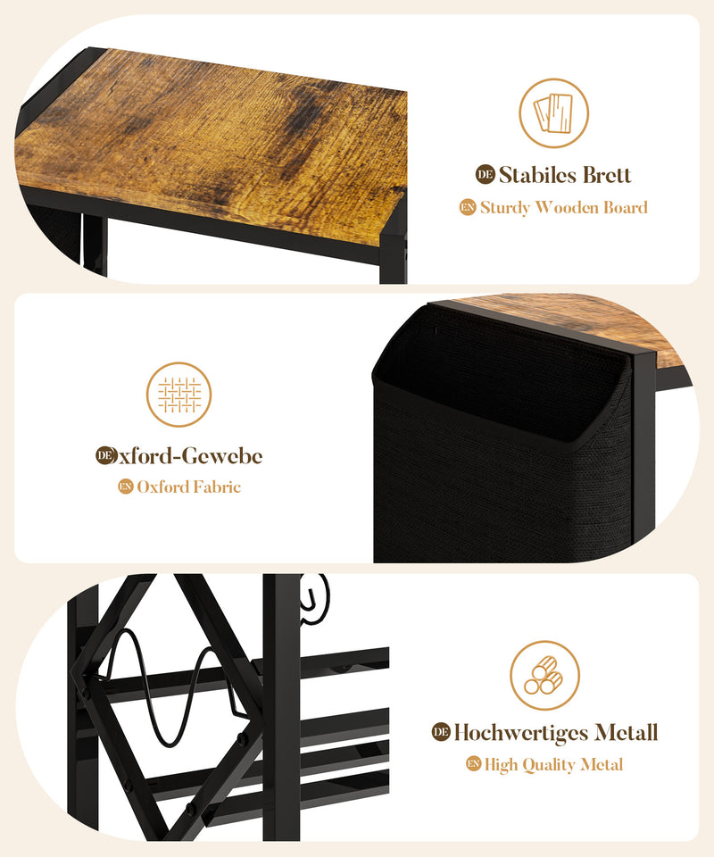 Yorbay Vinyl - Plattenregal mit Stoffbeutel & Rädern - YB059 - T053 - 8 - Yorbay.de