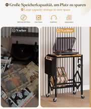 Yorbay Vinyl - Plattenregal mit Stoffbeutel & Rädern - YB059 - T053 - 9 - Yorbay.de