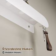 Yorbay Metall Schlüsselbrett mit Ablage und 6 Haken - YB141-T097 - 12 - Yorbay.de