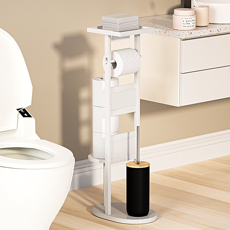 Yorbay Stand WC - Garnitur aus Bambus - YB025 - Z046 - 26 - Yorbay.de