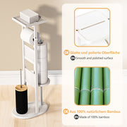 Yorbay Stand WC - Garnitur aus Bambus - YB025 - Z046 - 21 - Yorbay.de