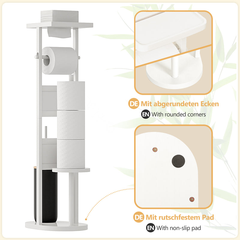 Yorbay Stand WC - Garnitur aus Bambus - YB025 - Z046 - 23 - Yorbay.de