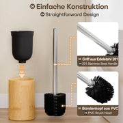 Yorbay Toilettenbürste mit Bambus - Halter - YB111 - Z116 - 6 - Yorbay.de