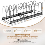 Yorbay Topfdeckelhalter mit 10 verstellbaren Fächern - F210 - 3 - Yorbay.de