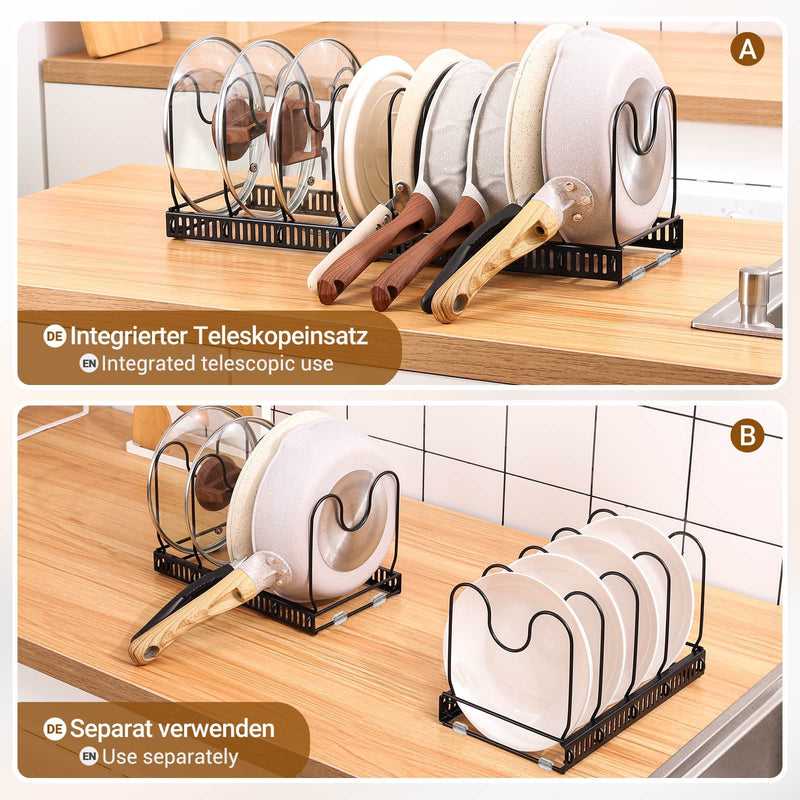 Yorbay Topfdeckelhalter mit 10 verstellbaren Fächern - F210 - 4 - Yorbay.de