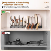 Yorbay Topfdeckelhalter mit 10 verstellbaren Fächern - F210 - 5 - Yorbay.de