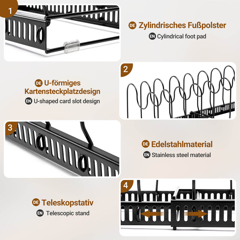 Yorbay Topfdeckelhalter mit 10 verstellbaren Fächern - F210 - 6 - Yorbay.de