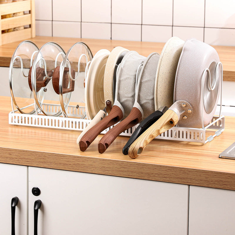 topf aufbewahrung schublade Ausziehbarer Topf- und Deckelhalter für Töpfe, Pfannen und Deckel — Yorbay.de