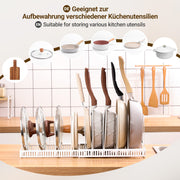 Yorbay Topfdeckelhalter mit 10 verstellbaren Fächern - F211 - 18 - Yorbay.de