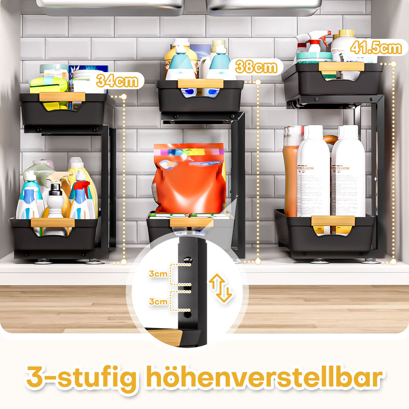 Yorbay Bamboo Standing Toilet Set