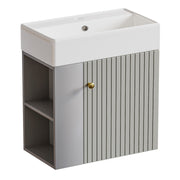 Yorbay hängender Waschtischunterschrank 55 cm mit Waschbecken - YB097 - D054 - 9 - Yorbay.de