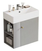 Yorbay hängender Waschtischunterschrank 55 cm mit Waschbecken - YB097 - D054 - 11 - Yorbay.de