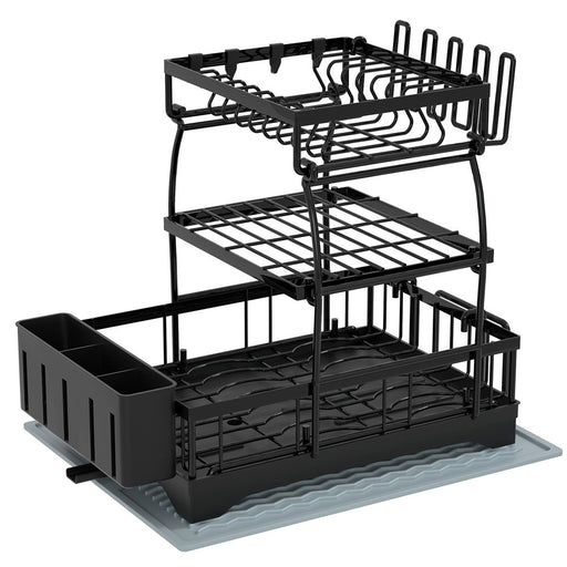 Yorbay 3 - stufiges Abtropfgestell Geschirr aus Kohlenstoffstahl - F215 - 1 - Yorbay.de