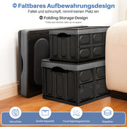 Yorbay 2er - Set faltbare Aufbewahrungsboxen aus Kunststoff mit Deckel - YB012 - E001 - 24 - Yorbay.de