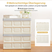 Yorbay 2er - Set faltbare Aufbewahrungsboxen aus Kunststoff mit Deckel - F86 - 17 - Yorbay.de