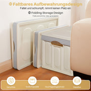 Yorbay 2er - Set faltbare Aufbewahrungsboxen aus Kunststoff mit Deckel - F86 - 18 - Yorbay.de