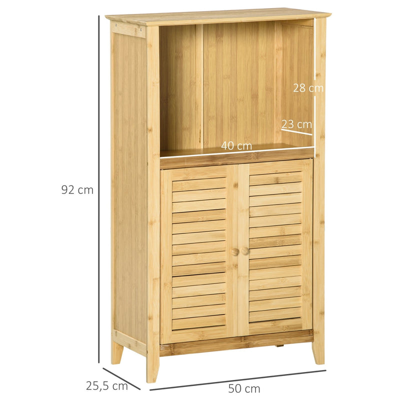 Badzimmerschrank mit Türen und Ablage - YB - T3323P300186 - 3 - Yorbay.de