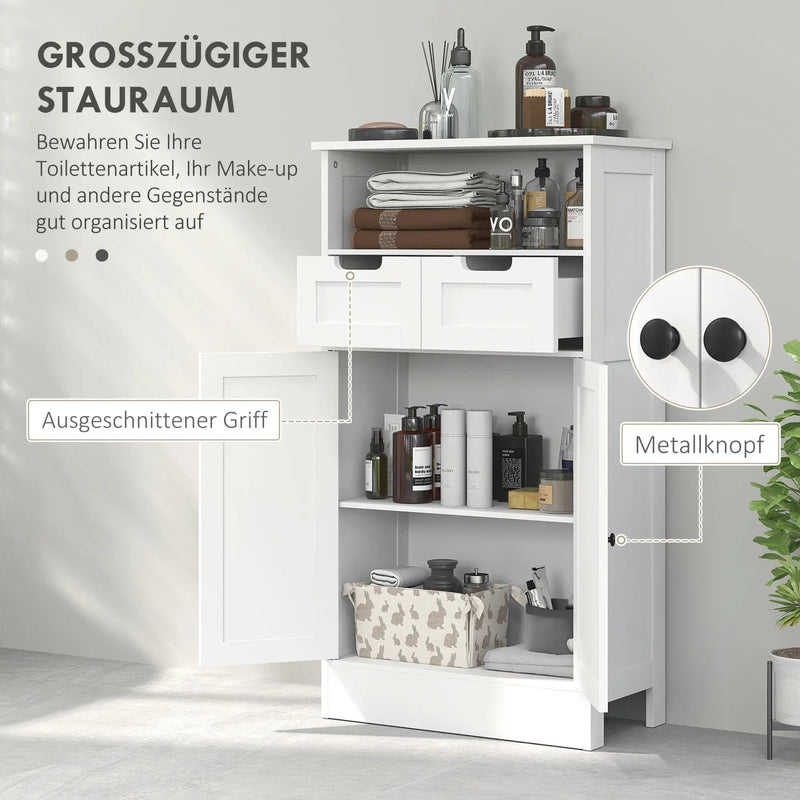 Badezimmerschrank mit Ablagen, Schubladen und Türfach - YB - T3323P300264 - 4 - Yorbay.de