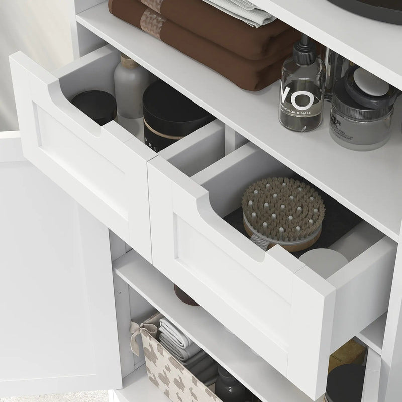 Badezimmerschrank mit Ablagen, Schubladen und Türfach - YB - T3323P300264 - 7 - Yorbay.de