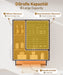 Yorbay Badezimmerschrank mit Tür und Regalen, 70 x 56 x 20 cm - YB070 - Z096 - 21 - Yorbay.de