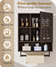 Yorbay Badezimmerschrank mit Tür und Regalen, 70 x 56 x 20 cm - YB070 - Z096 - 23 - Yorbay.de