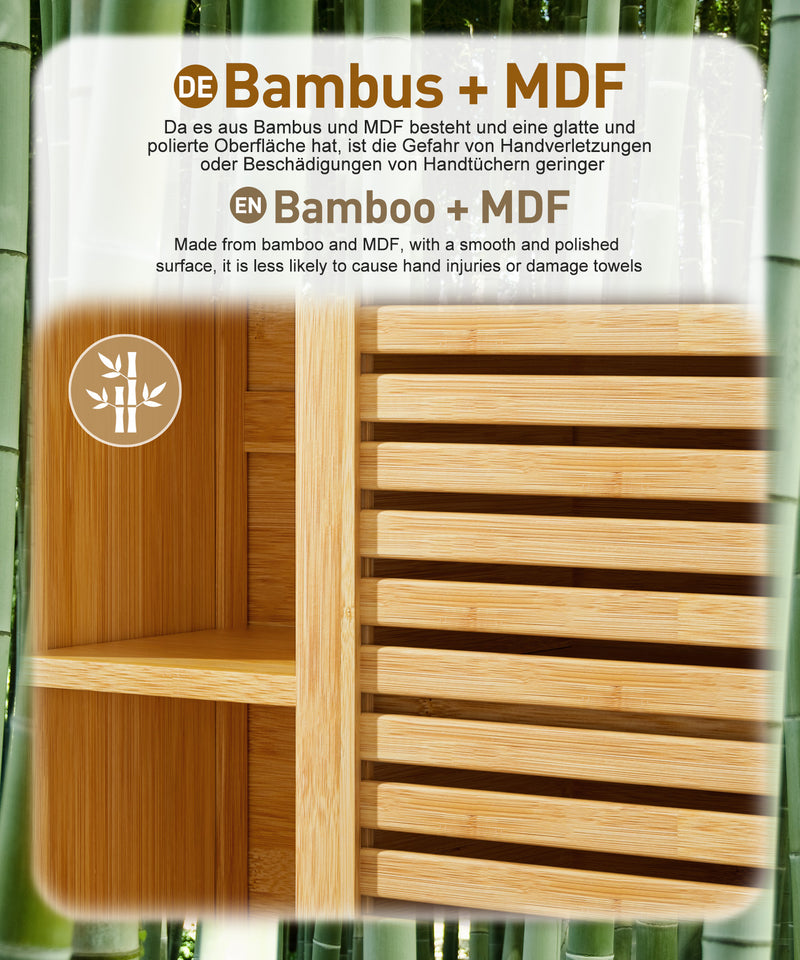 Yorbay Badezimmerschrank mit Tür und Regalen, 70 x 56 x 20 cm - YB070 - Z094 - 7 - Yorbay.de