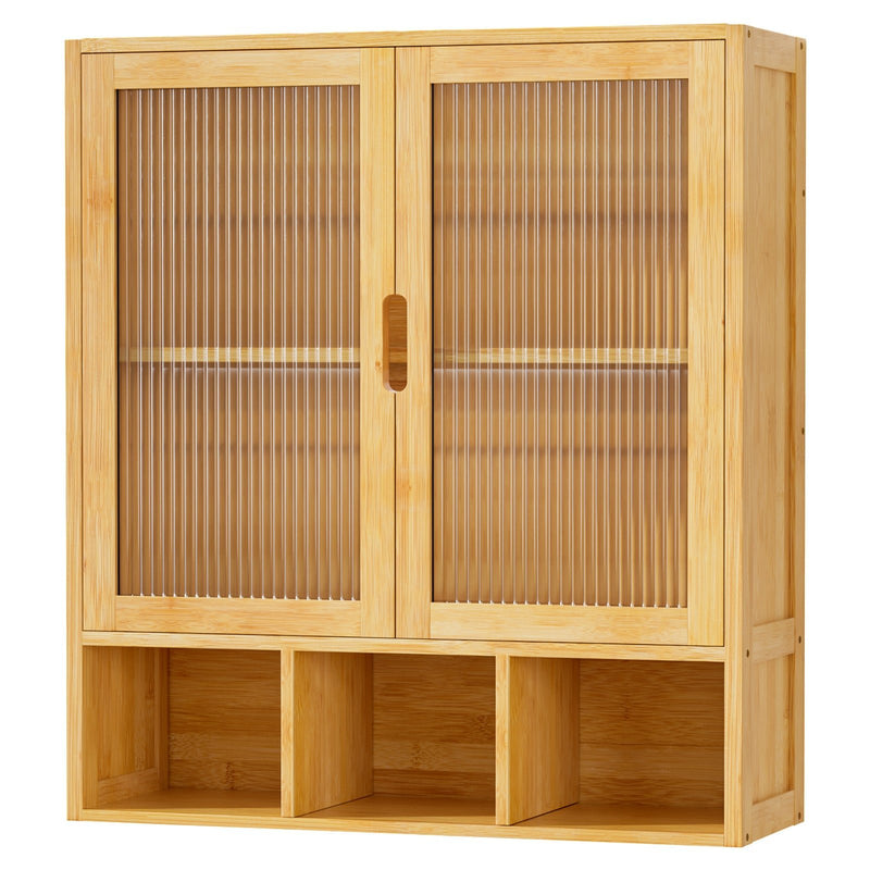 Yorbay Badezimmerschrank mit Doppeltür und Fächern, 59 x 22 x 66 cm - YB - YB071 - Z097 - 1 - Yorbay.de