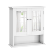 Wandmontierter Badezimmerschrank mit Spiegel - YB - W3180P271290 - 1 - Yorbay.de