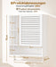 Yorbay Badezimmerschrank mit Tür und Regalen, 70 x 56 x 20 cm - YB070 - Z095 - 12 - Yorbay.de