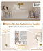 Yorbay Badezimmerschrank mit Tür und Regalen, 70 x 56 x 20 cm - YB070 - Z095 - 14 - Yorbay.de