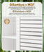 Yorbay Badezimmerschrank mit Tür und Regalen, 70 x 56 x 20 cm - YB070 - Z095 - 15 - Yorbay.de