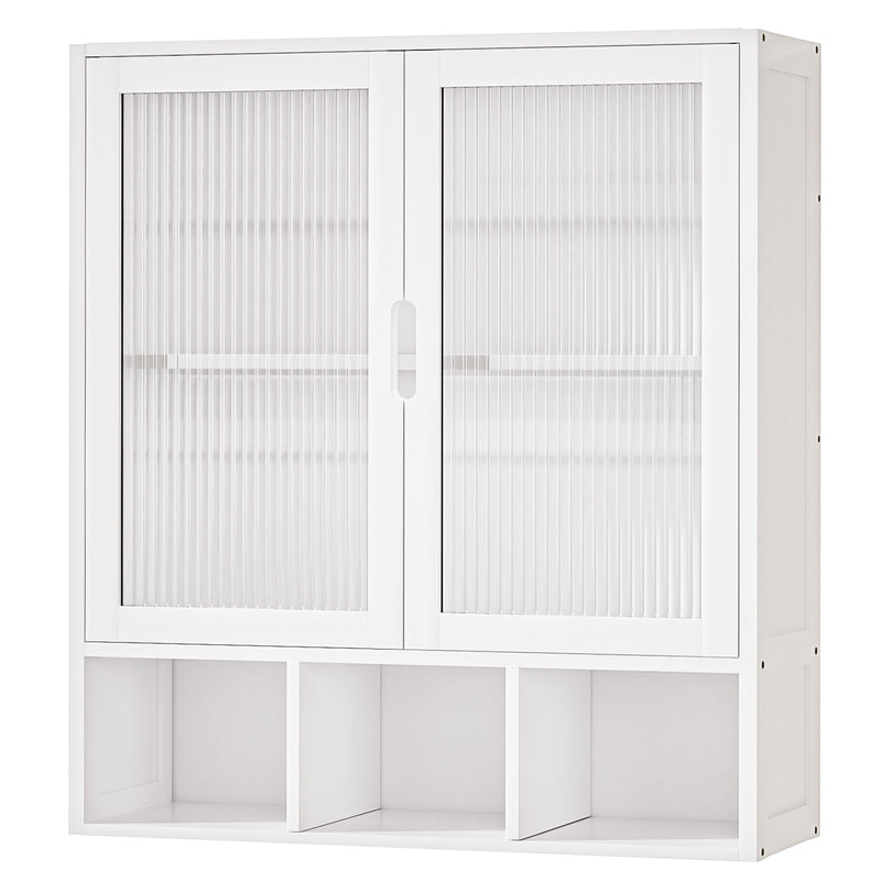 Yorbay Badezimmerschrank mit Doppeltür und Fächern, 59 x 22 x 66 cm - YB - YB071 - Z098 - 11 - Yorbay.de