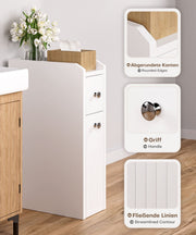 Yorbay schmaler Badezimmerschrank mit Schubladen, 18×40×70 cm - YB114-D061 - 7 - Yorbay.de