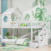 Baumhaus - Etagenbett mit Stauraum, 90×200 cm - YB - 32269901AAW - 11 - Yorbay.de