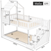 Baumhaus - Etagenbett mit Stauraum, 90×200 cm - YB - 32269901AAW - 12 - Yorbay.de